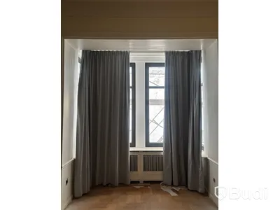 2 st. Mörkläggningsgardiner, grå