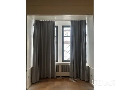 2 st. Mörkläggningsgardiner, grå