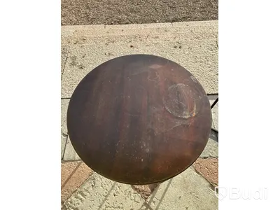 2 st. Soffbord, metall med trämarmorering