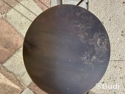 2 st. Soffbord, metall med trämarmorering