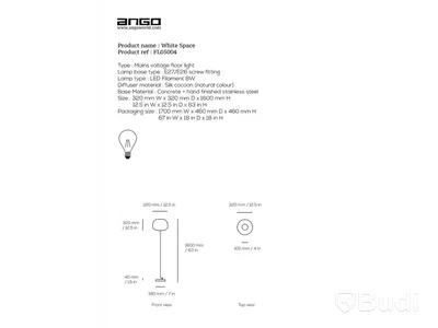 Golvlampa Ango White Space