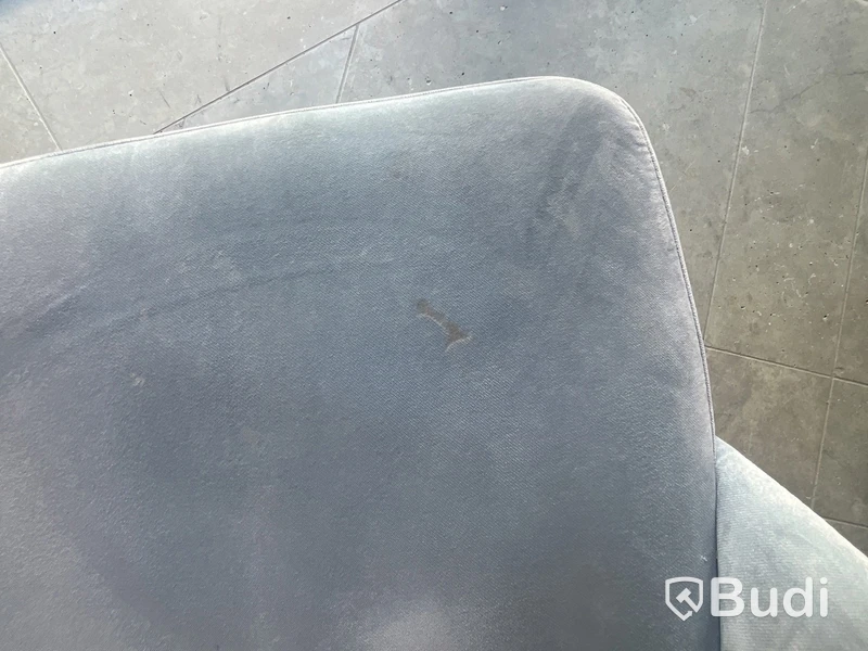 2 Homeline chairs, blue velvet
