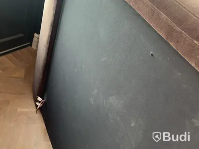 Headboard, two-part, brown