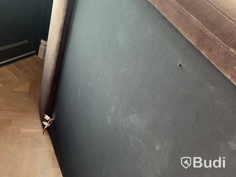 Headboard, two-part, brown