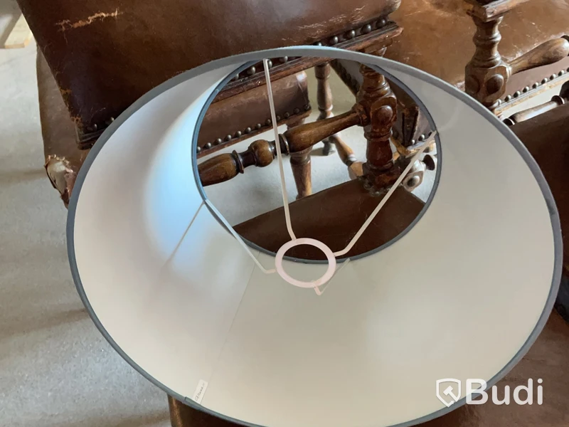 Lampshade, blue-grey, diameter 40 cm