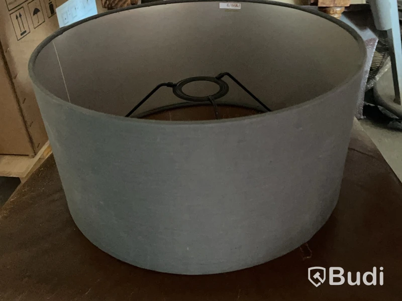 2 grey lampshades, diameter 31 cm
