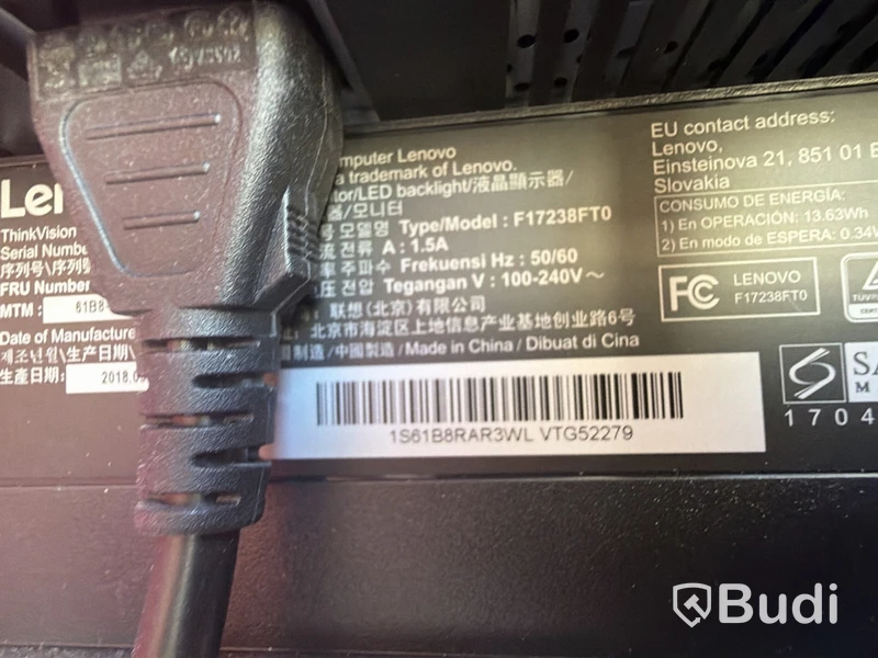 Skärm Lenovo ThinkVision inkl. högtalare DEll