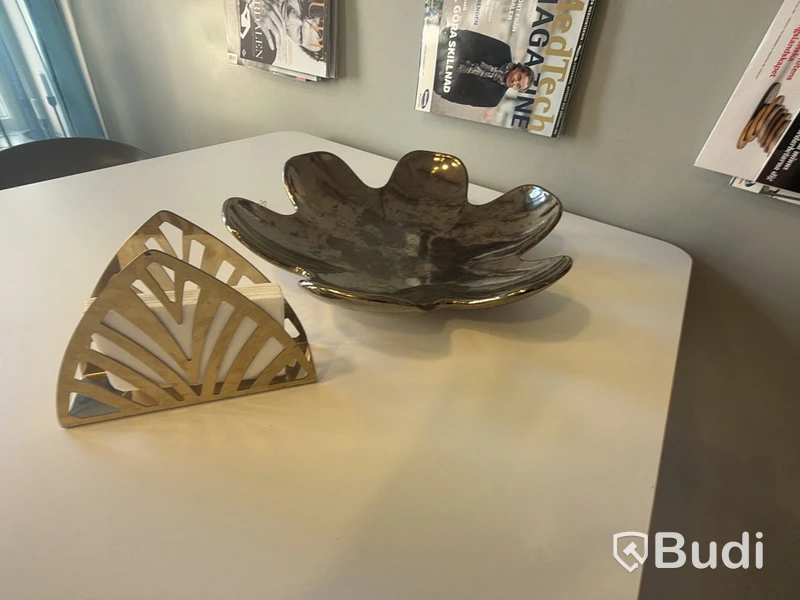 IKEA napkin holder and decorative bowl