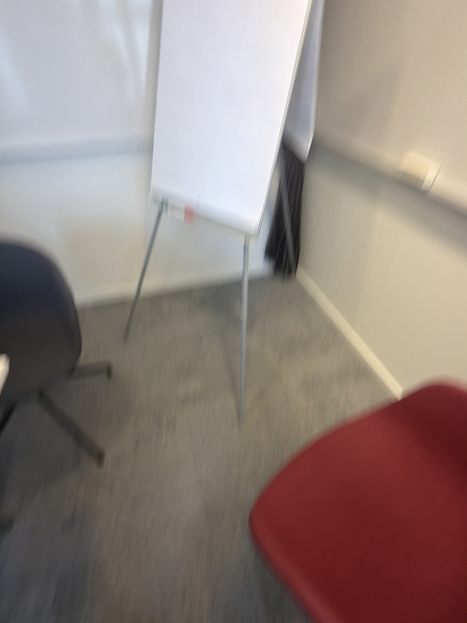 Flip chart on stand