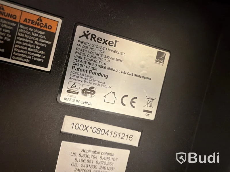Rexel 100X Paper Shredder