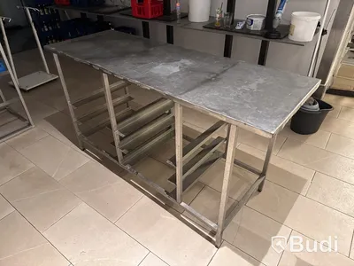 Rostfri diskbänk | 160x56x86 cm