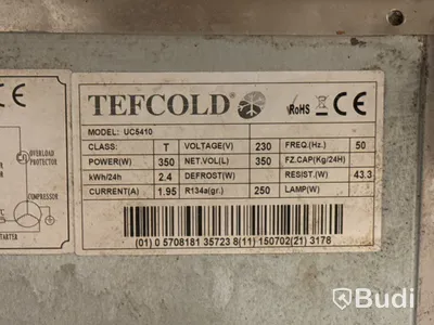 Kylbänk Tefcold UC5410 | 223x70x64 cm