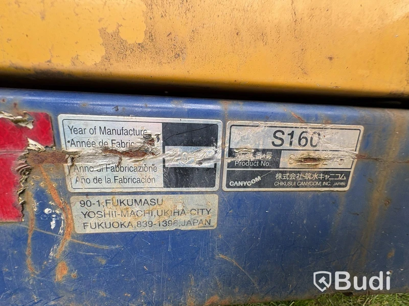 Mini dumper Canycom S160, 2014, 1,219 hrs
