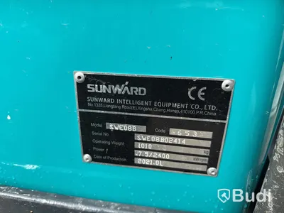 Minigrävare Sunward SWE08B inkl. redskap -2021