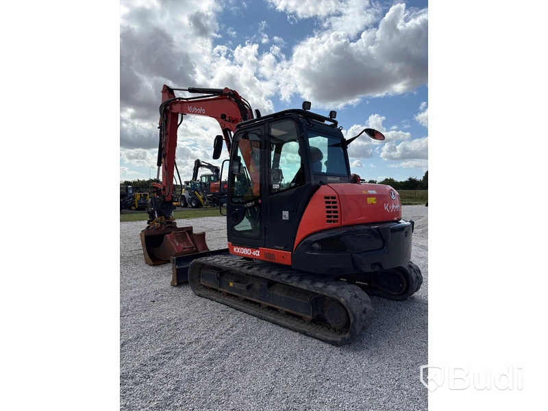 Grävmaskin Kubota KX080-4 -2019 inkl. tiltrotator och skopor