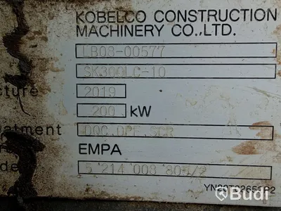 Grävmaskin Kobelco SK300LC-10, Leica 3D grävsystem -2019, inkl. redskap