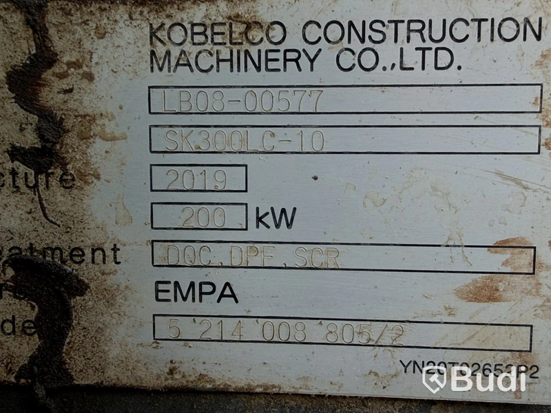 Grävmaskin Kobelco SK300LC-10, Leica 3D grävsystem -2019, inkl. redskap