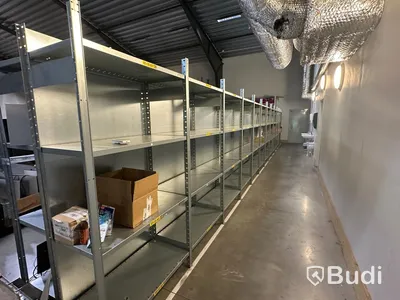 20st sektioner lagerhylla i plåt (Max 200kg)