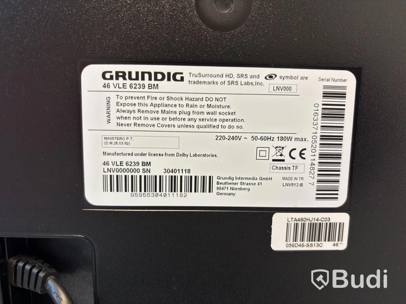 TV GRUNDIG VLE 6239 BM 46 tum