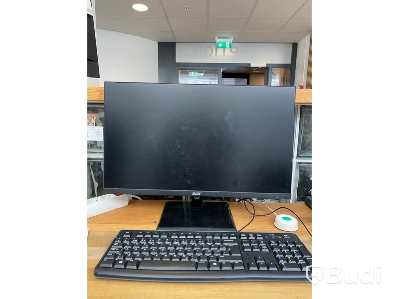 Asus desktop computer, Acer monitor