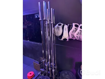 Lot of barbells