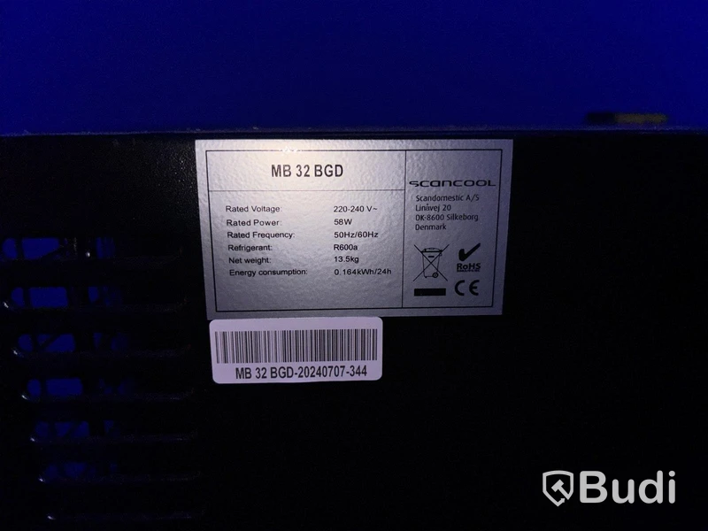 Scancool Mini Fridge, MB32 BGD