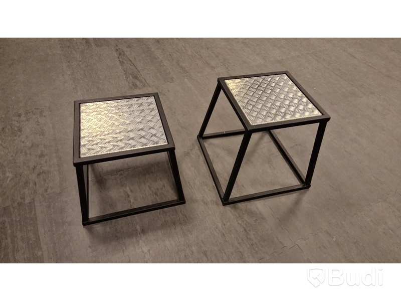 2 st plyoboxar, Kraftmark, stapelbara, svart