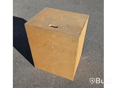 2 st plyoboxar, naturlig träfärg