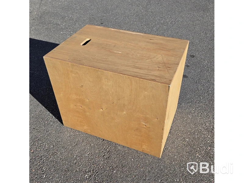 2 st plyoboxar, naturlig träfärg