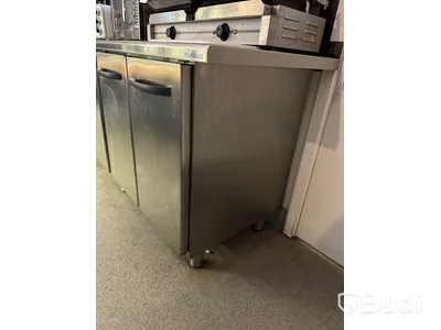 Köksbänk med förvaringsskåp, Rostfri