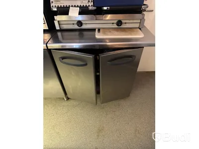Köksbänk med förvaringsskåp, Rostfri