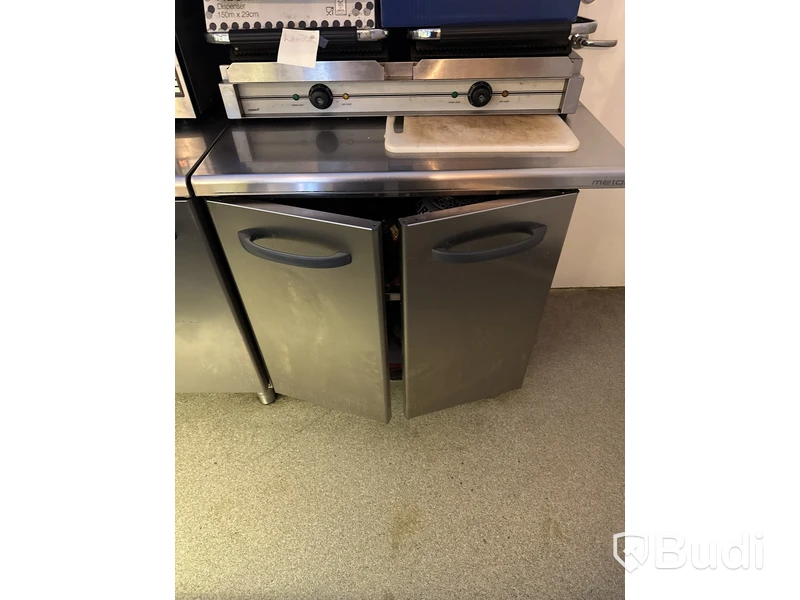 Köksbänk med förvaringsskåp, Rostfri