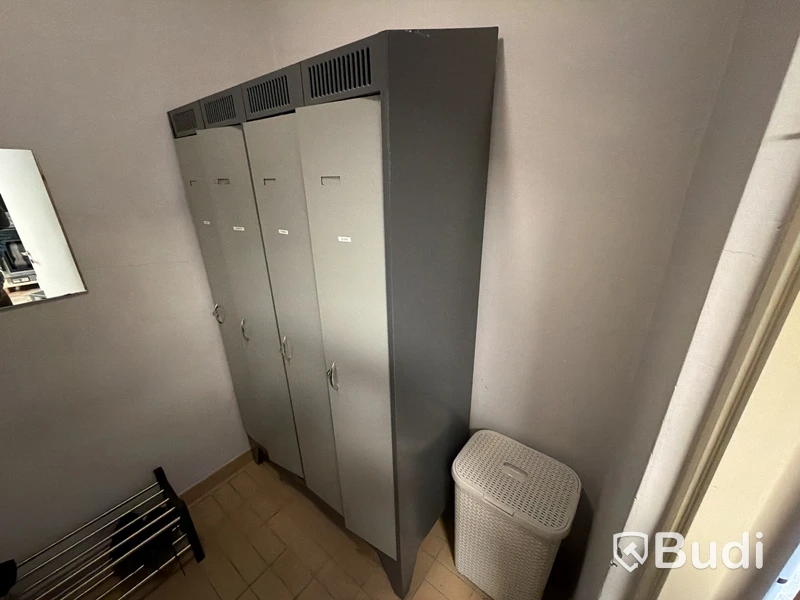 Skåp 4-dörrar, grå