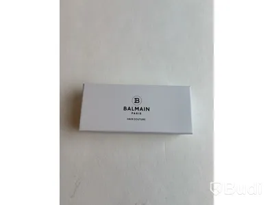 Hårband i läder med 14k guldpläterade detaljer Balmain Paris