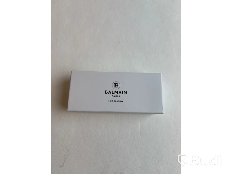 Hårband i läder med 14k guldpläterade detaljer Balmain Paris