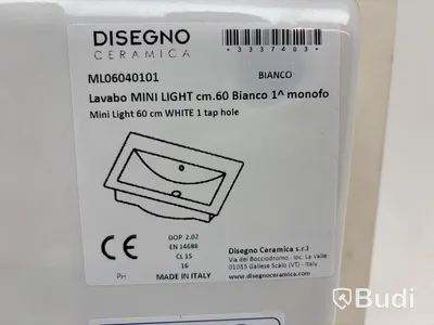 Tvättställ Disegno Ceramica, Lavabo Mini Light 60