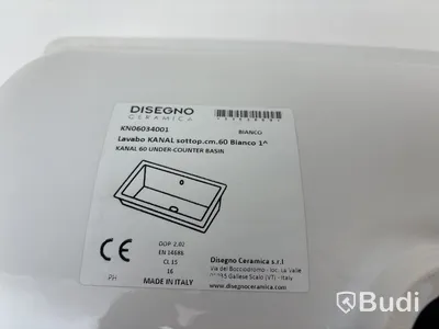 Tvättställ Disegno Ceramica, Lavabo Kanal sottop 60