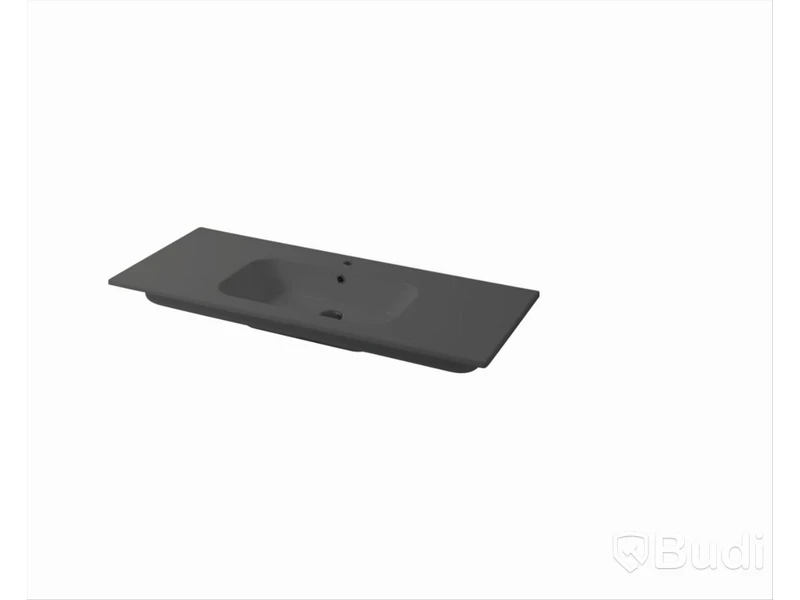 Tvättställ Disegno Ceramica, Qubo Square 101 P46 Grey/Bromine