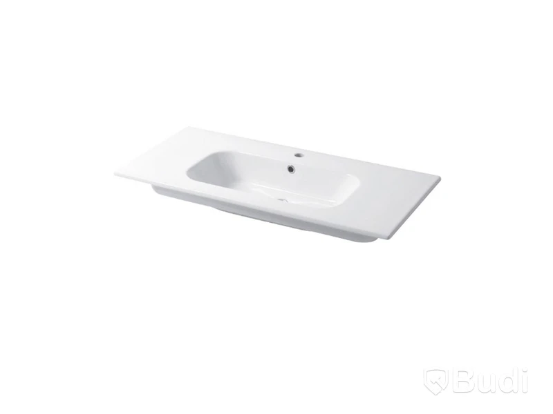 Tvättställ Disegno Ceramica, Qubo Square 101 P46 Vit