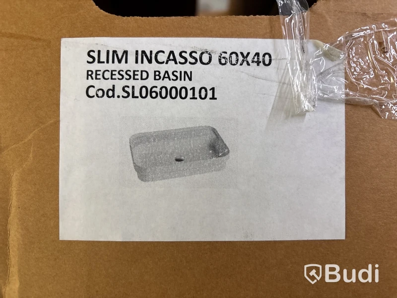 Diskho Disegno Ceramica, Lavabo Slim 60 incasso