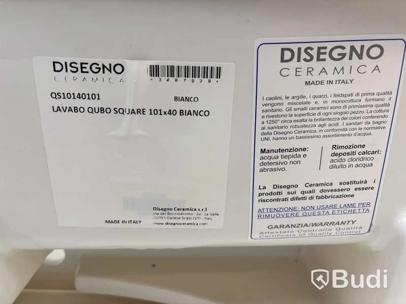 Tvättställ Disegno Ceramica, Qubo Square 40