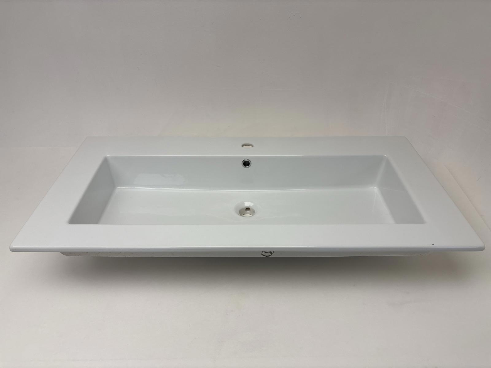 Tvättställ Disegno Ceramica, Qubo frame recessed 106