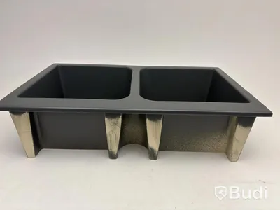 (NEW) Washbasin Disegno Ceramica, POT 33 - Grey Bromine