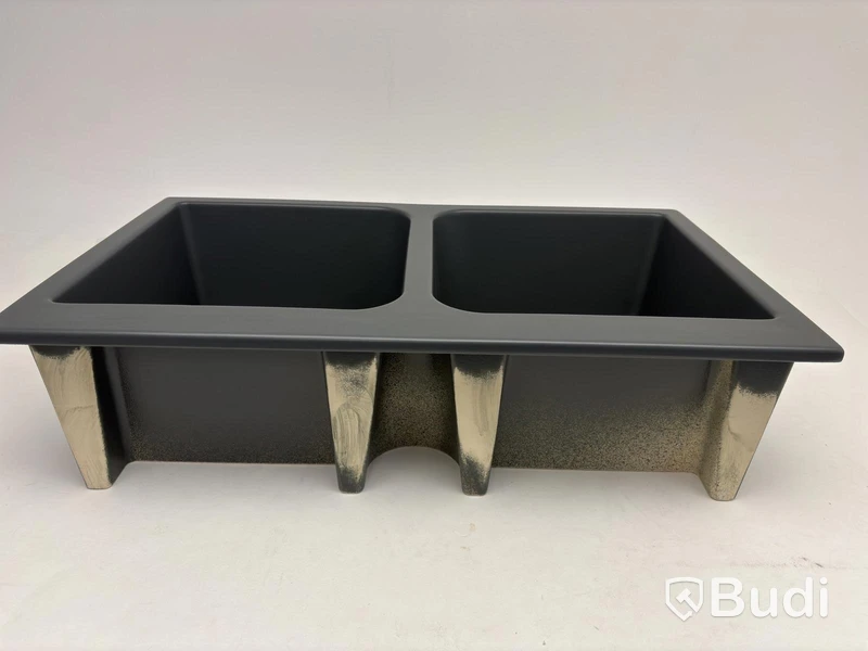 (NEW) Washbasin Disegno Ceramica, POT 33 - Grey Bromine