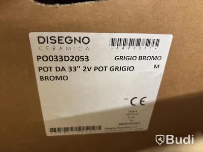 (NEW) Washbasin Disegno Ceramica, POT 33 - Grey Bromine