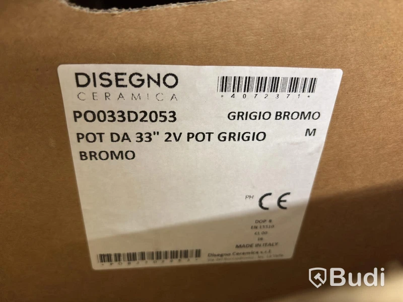 (NEW) Washbasin Disegno Ceramica, POT 33 - Grey Bromine