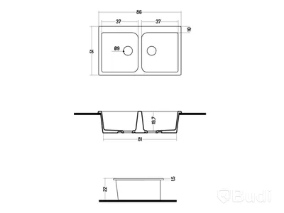 (NEW) Washbasin Disegno Ceramica, POT 33 - Grey Bromine