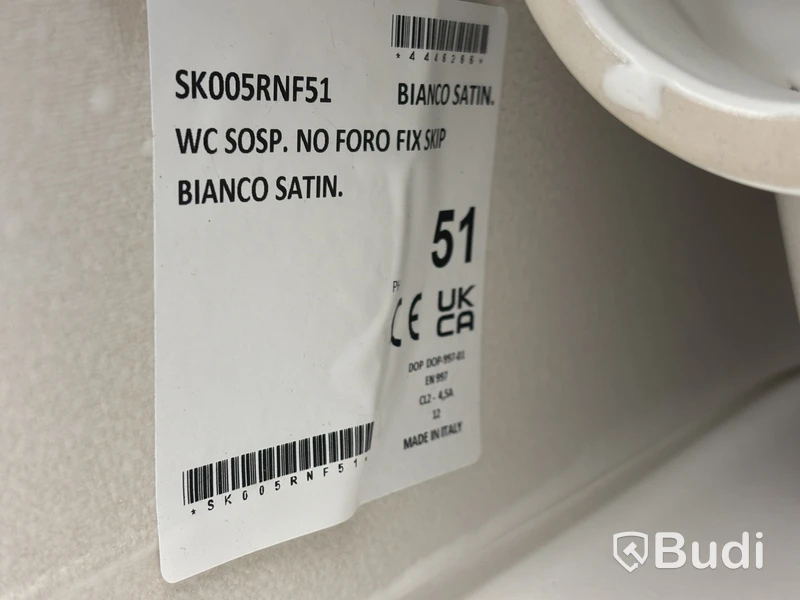 (NEW) Disegno Ceramica Skip 50 Toilet, Matte White