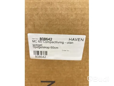 Spegelskåp Haven, H2/MC60 - WHITE WOOD
