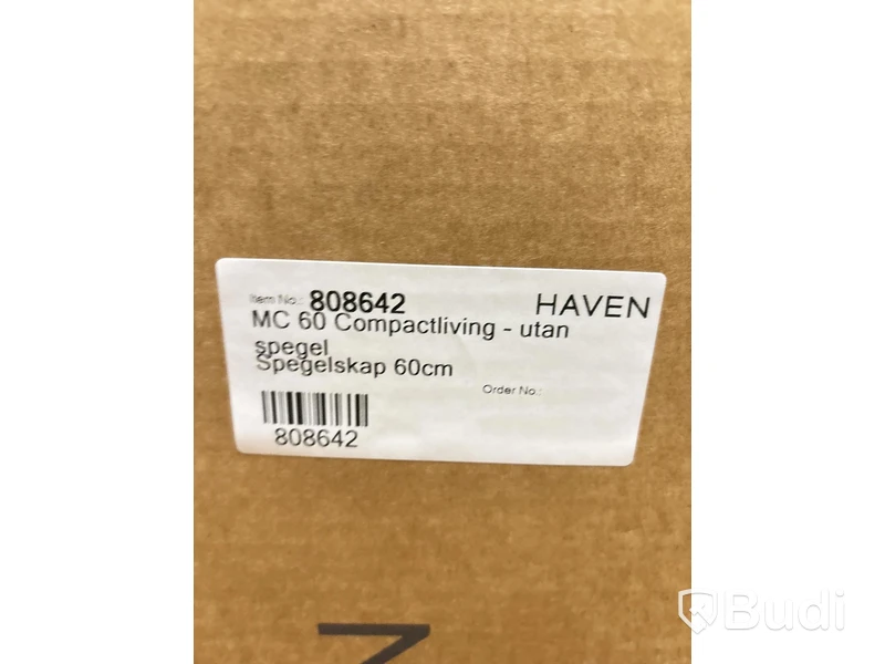Spegelskåp Haven, H2/MC60 - WHITE WOOD